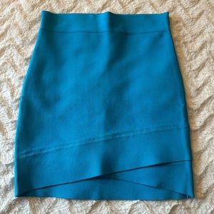 BCBGMaxAzria Cyan Blue Silvie Bodycon Skirt Size Medium